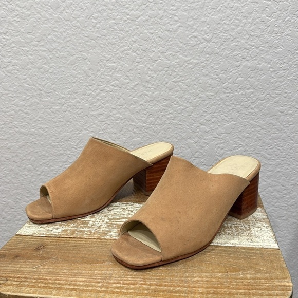 Nisolo Open Toe Paloma Suede Mule Size 6 - Picture 4 of 6